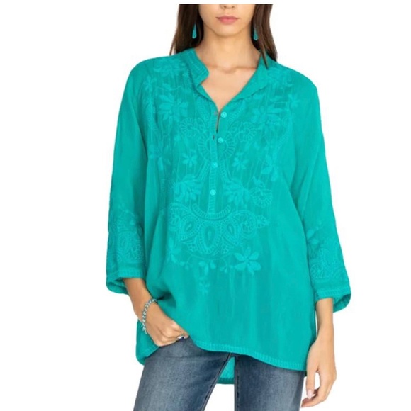 Johnny was Turquoise Tunic - Picture 1 of 9